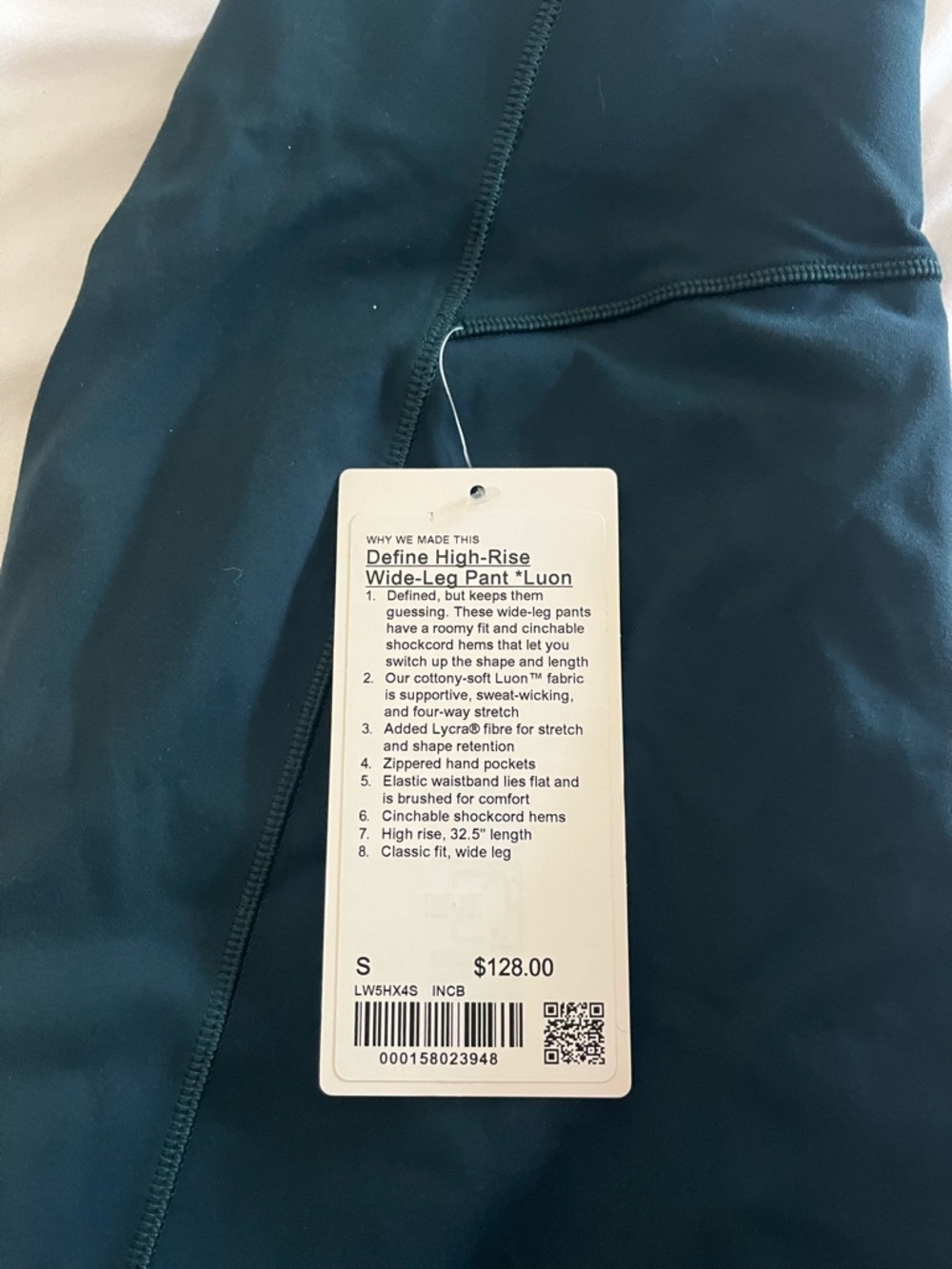 Define High-Rise Wide-Leg Pant dark blue (fits like a size 4) - Picture 2 of 2